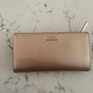 COPY - Rose gold Kate Spade wallet